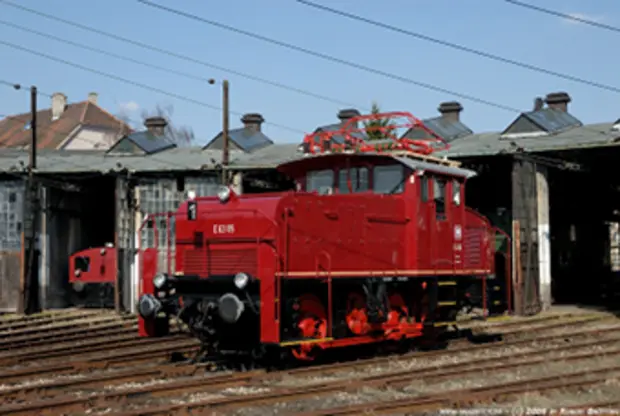 Elektrische Rangier-Lokomotive E 63 05 Fotografie der Rangier-Lokomotive E 63 05